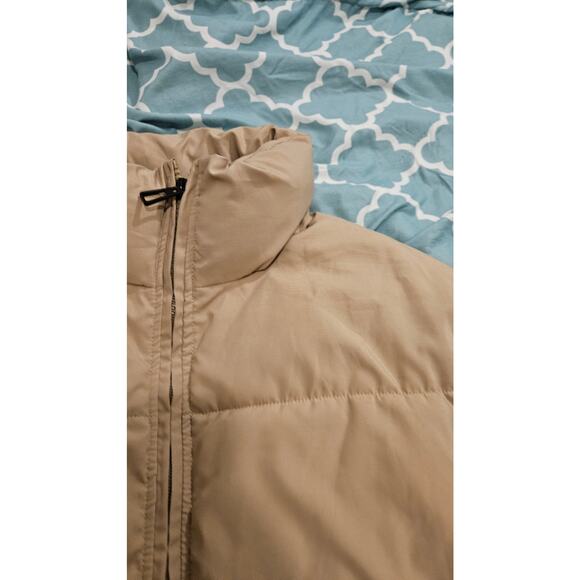 Large Beige Long Sleeve Zip Up Jacket - Picture 3 of 10